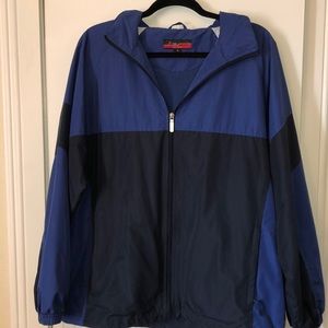 Mens TEK GEAR nylon windbreaker full zip jacket size L Extreme Lightweight Coat